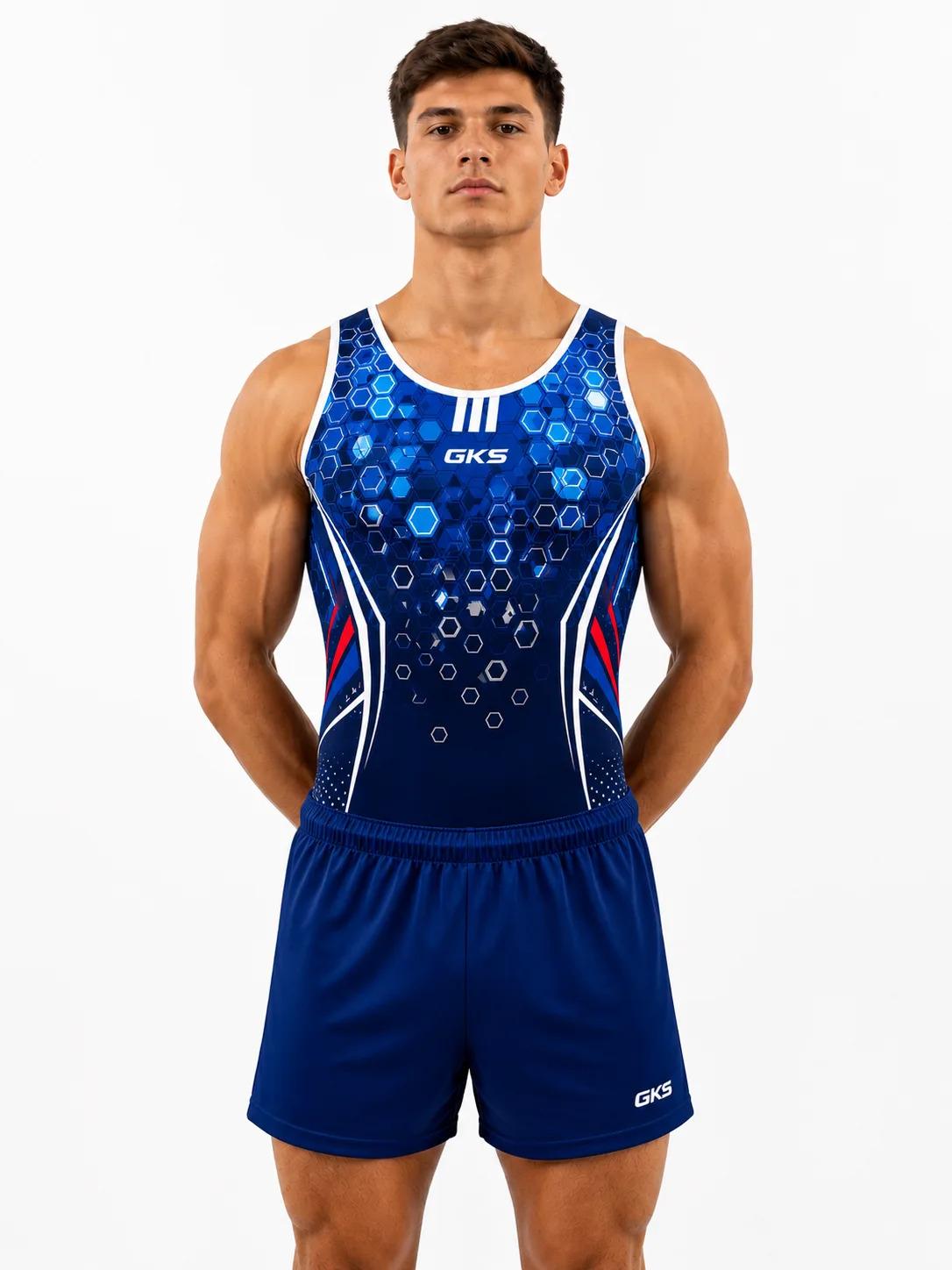 Мужской купальник для спортивной гимнастики GK Sport 201-107