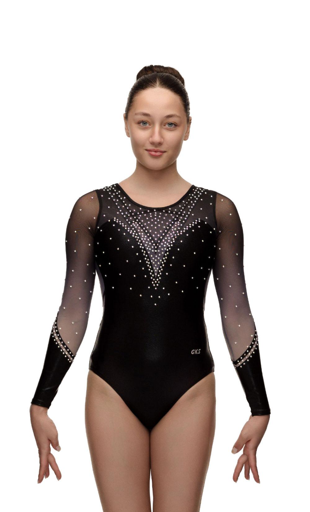 Купальник женский для гимнастики GK Sport 555-83 с рукавом