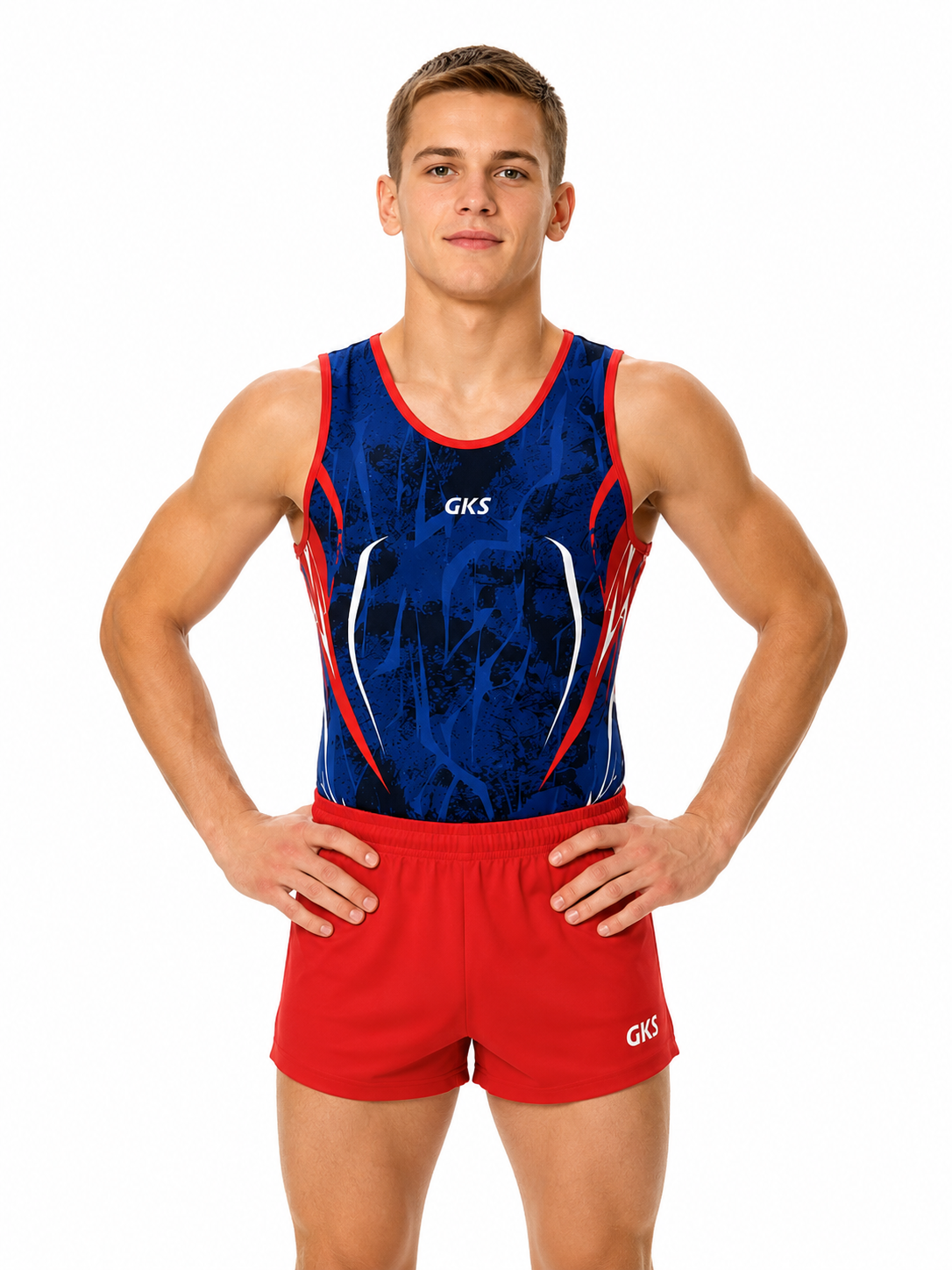 Мужской купальник для спортивной гимнастики GK Sport 0201-86