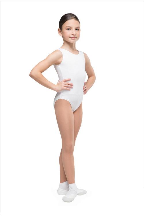 Купальник женский для спортивной гимнастики Korri КГ7.2 белый с рукавом