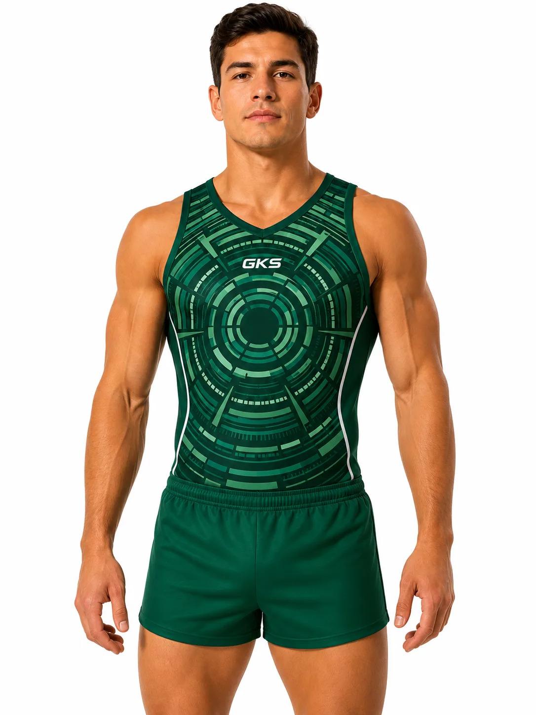 Мужской купальник для спортивной гимнастики GK Sport 201-113