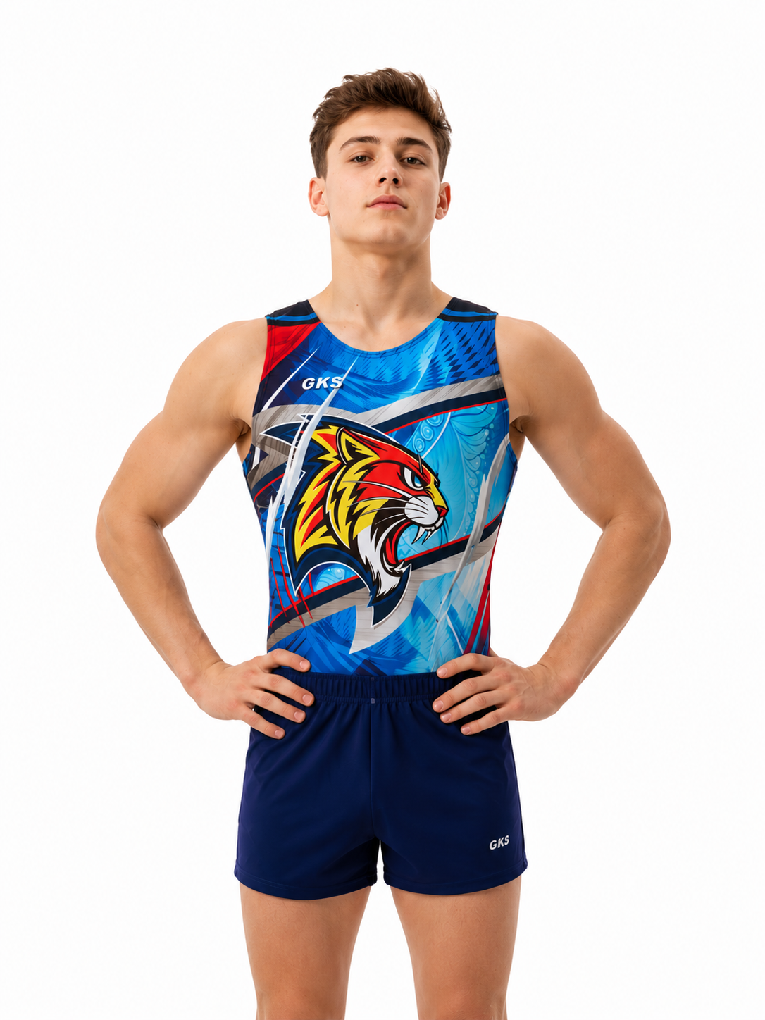 Мужской купальник для спортивной гимнастики GK Sport 201-83
