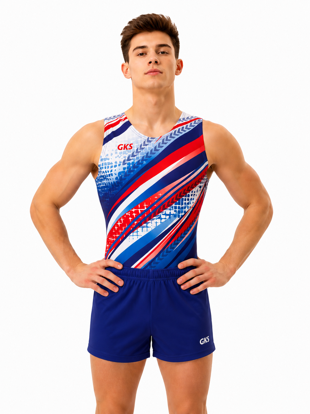 Мужской купальник для спортивной гимнастики GK Sport 0201-65