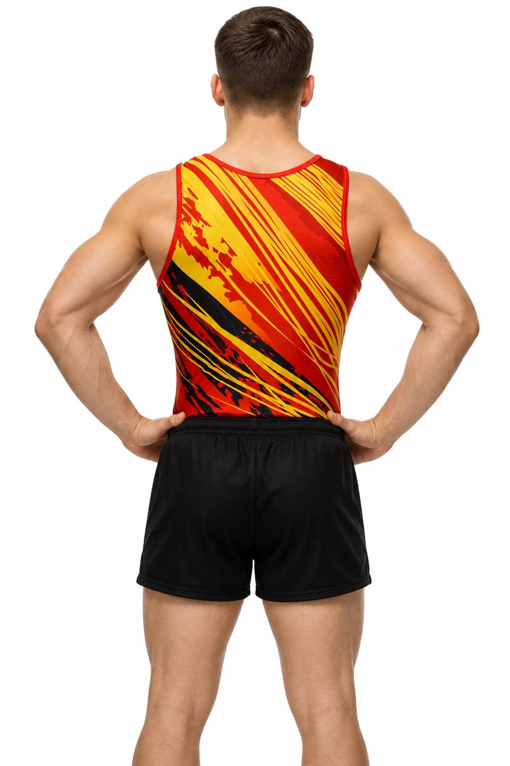 Купальник мужской для спортивной гимнастики GK Sport 0201-25 без рукава