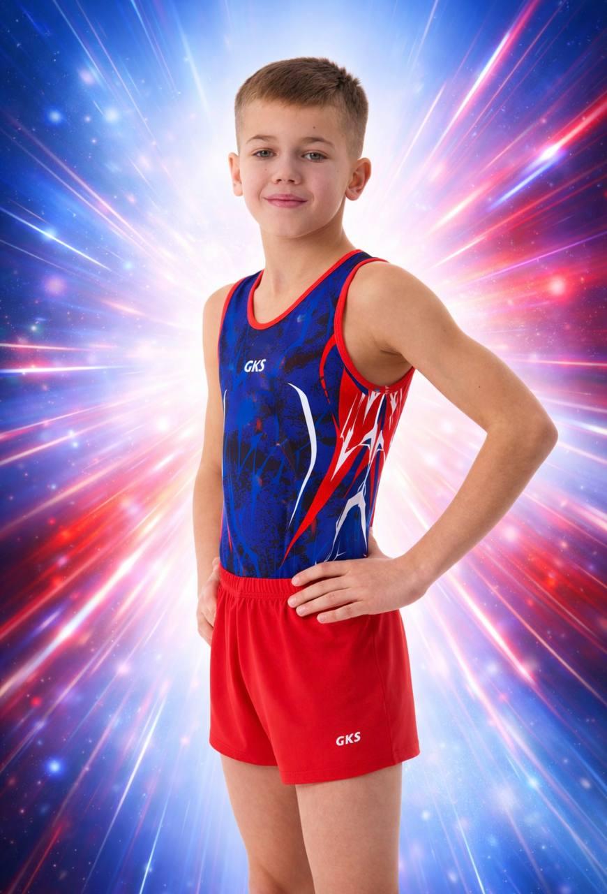 Мужской купальник для спортивной гимнастики GK Sport 0201-86