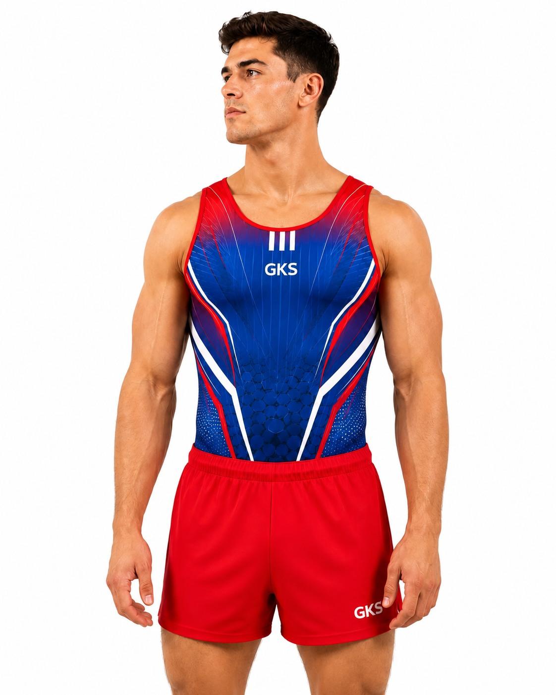 Мужской купальник для спортивной гимнастики GK Sport 201-108