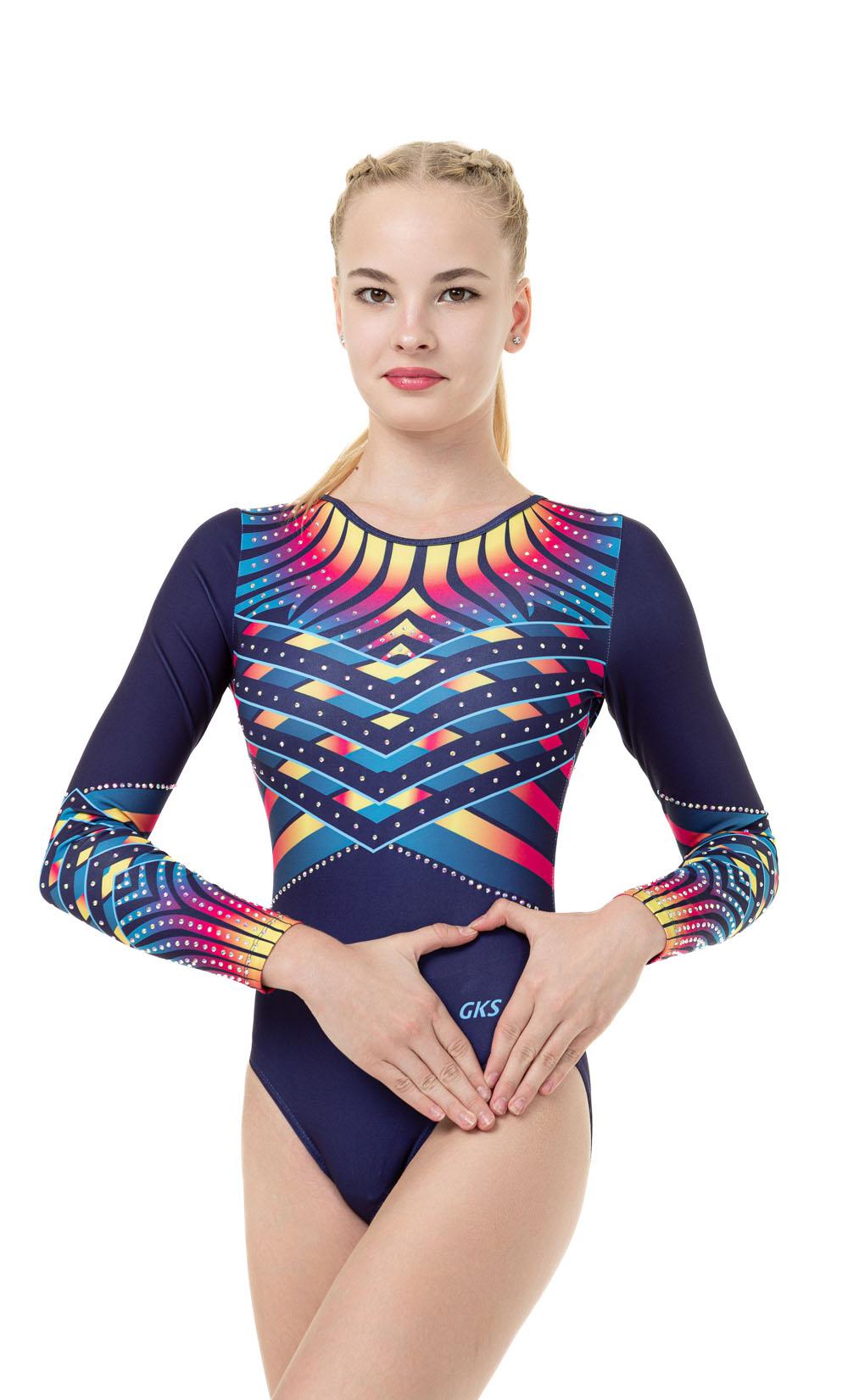Купальник женский GK Sport 202-177 с рукавом