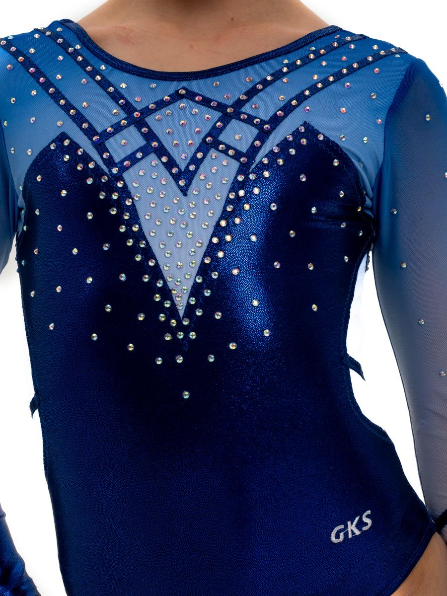 Купальник женский для гимнастики GK Sport 555-123 с рукавом