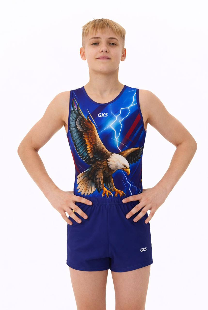 Мужской купальник для спортивной гимнастики GK Sport  201-88