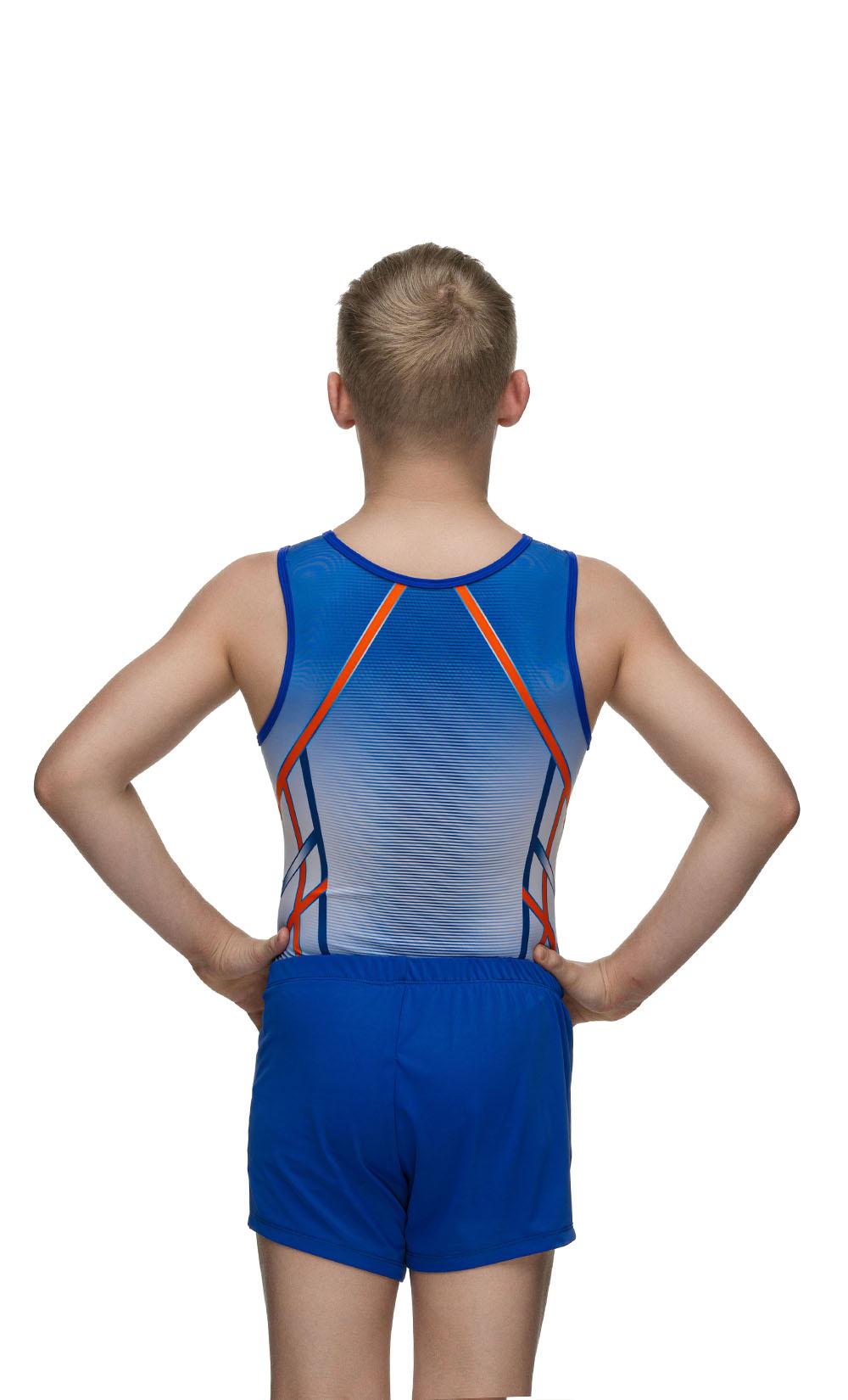 Купальник мужской для спортивной гимнастики GK Sport 201-55 синий