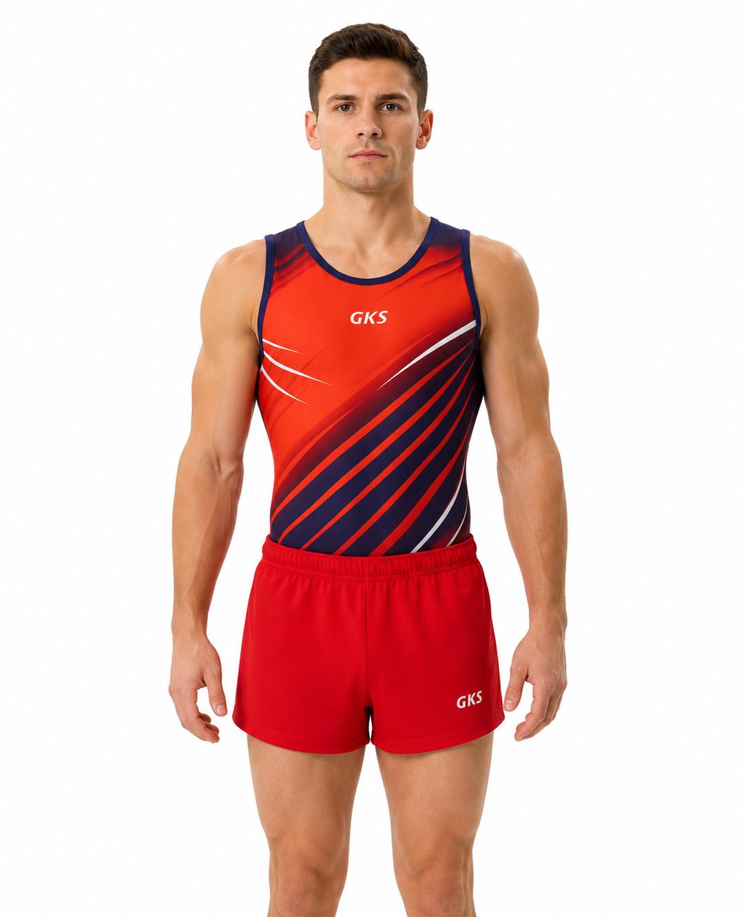 Мужской купальник для спортивной гимнастики GK Sport  0201-91