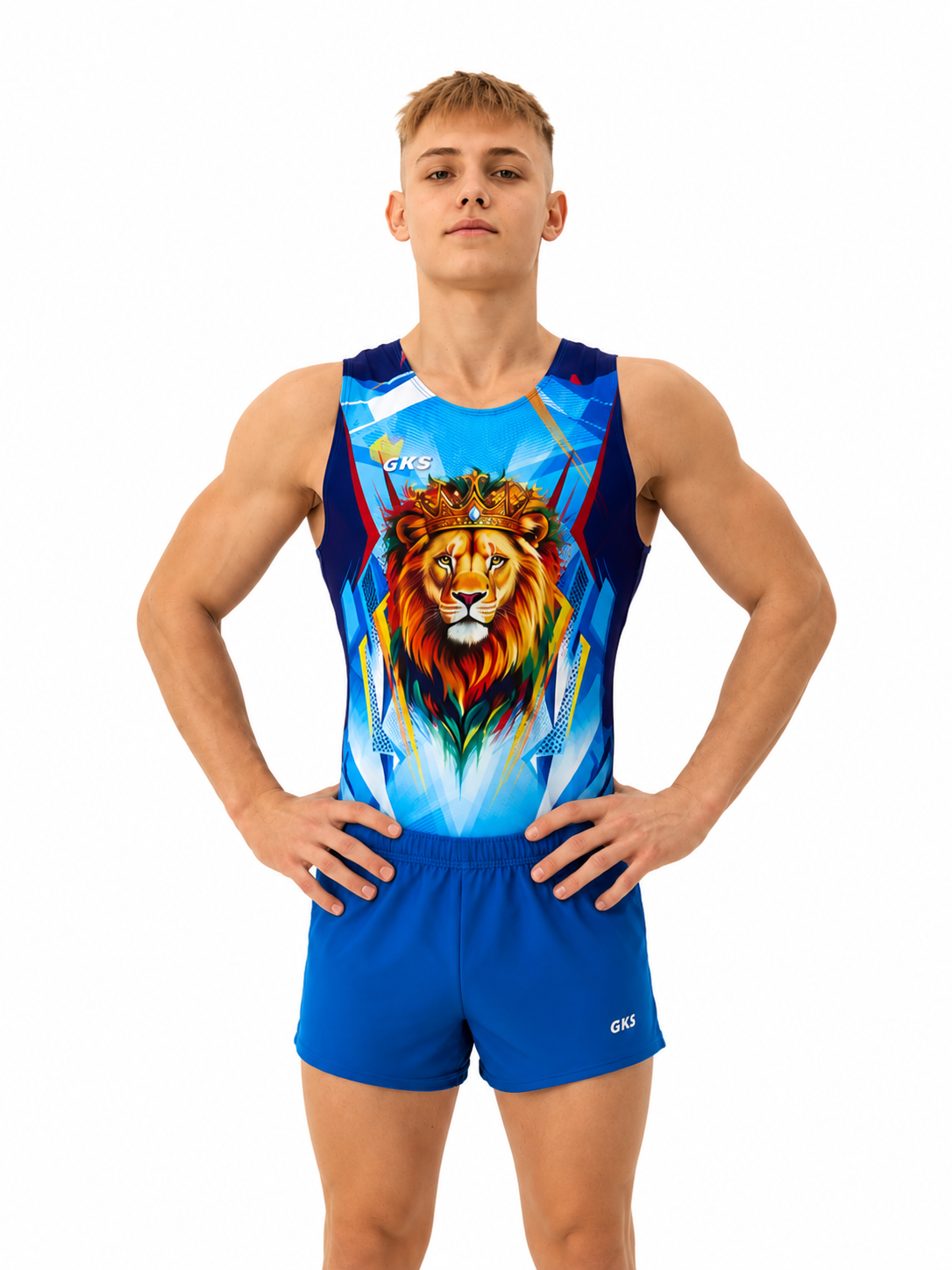 Мужской купальник для спортивной гимнастики GK Sport  201-79