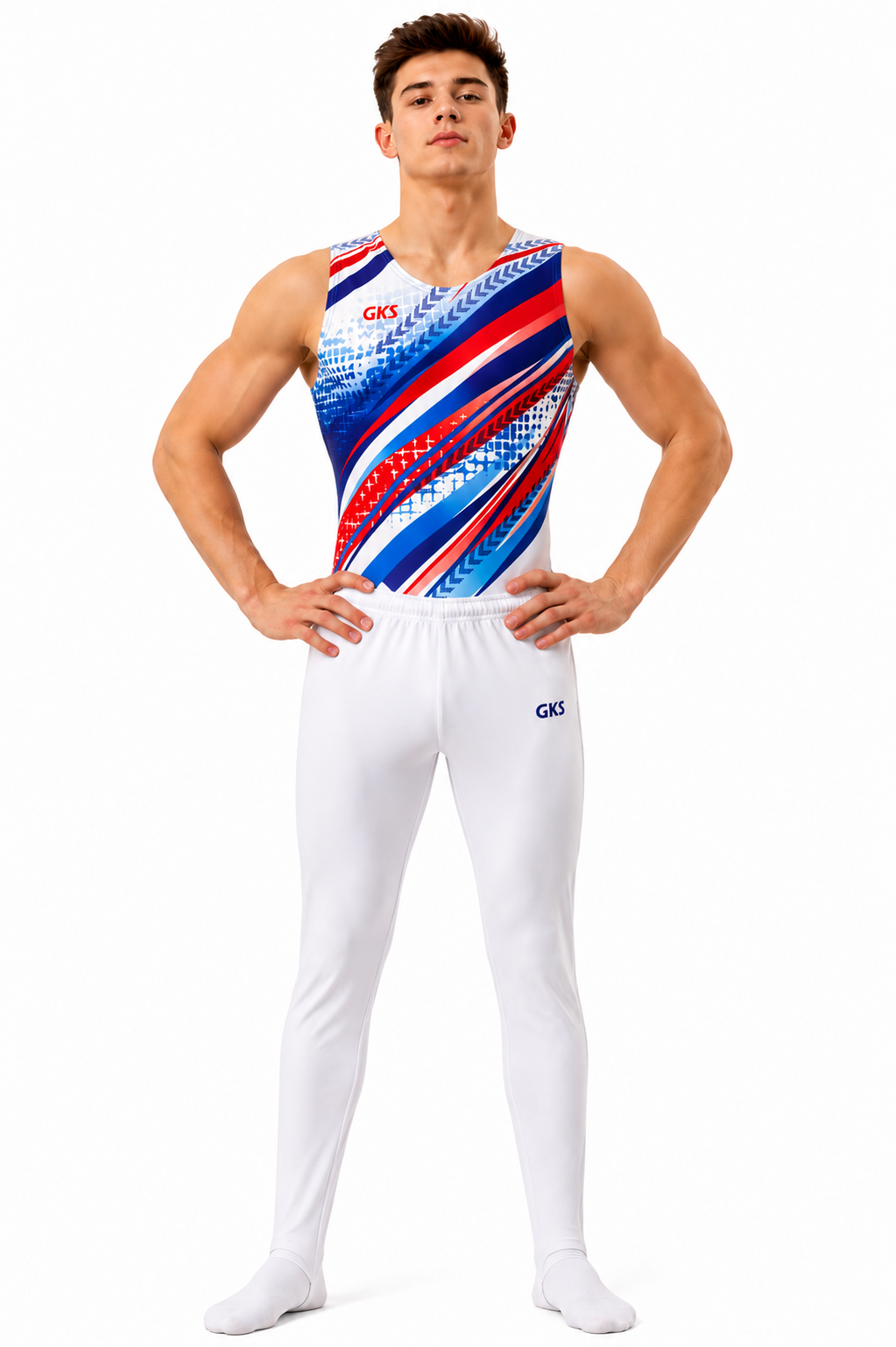 Мужской купальник для спортивной гимнастики GK Sport 0201-65